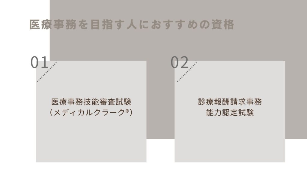医療事務を目指す人におすすめの資格の画像